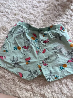 Hollister Light Green Tropical Print Boxer Shorts thumbnail 4