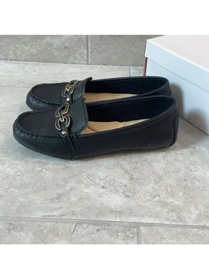 Isaac Mizrahi black leather shoes size 7W. New thumbnail 2