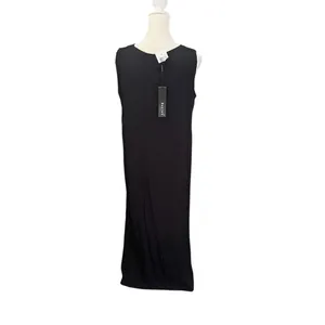 Beulah Style Black Pleated Sleeveless Maxi Dress NWT Size Small thumbnail 6