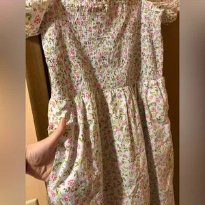J. Crew Smocked Flutter Sleeve Midi Dress in Cloud Meadow Floral thumbnail 8