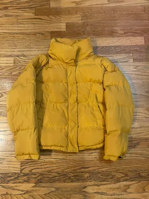 Kendall & Kylie Mustard Yellow Puffer Jacket thumbnail 6