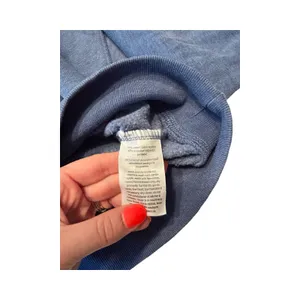 Tommy Jeans Vassar Womens‎ Cropped Sweatshirt Blue Graphic Logo Pullover M NEW thumbnail 3