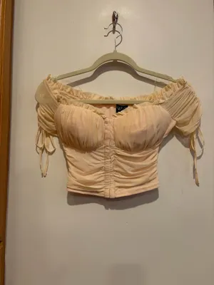Windsor Hooked In Ruched Crop Top thumbnail 4