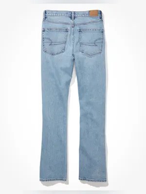American Eagle Curvy ’90s Bootcut Slit‎ Hem Denim Jeans Light Minimalist AE Chic thumbnail 4