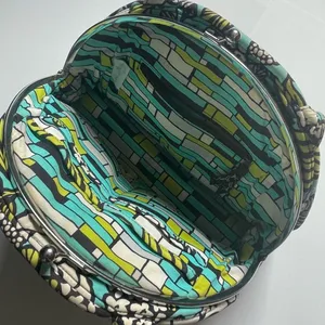 Women’s Vera Bradley Turquoise & Lime Green Flower Decoration Vibe Hand Purse thumbnail 7
