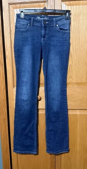 Wrangler Women's Boot Cut Jeans Dark Wash Blue 3x34 thumbnail 1