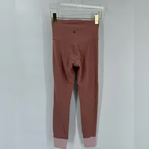 Athleta elation rib trim‎ tight Palermo pink/ and orchid pink Size xxs thumbnail 4
