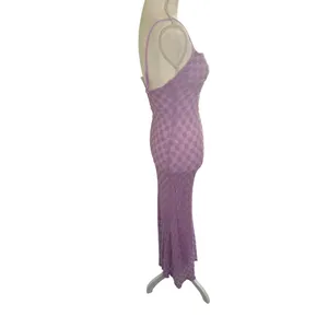 Bardot Adoni Mesh Midi Dress in Lilac Purple 6 New Womens Bodycon Stretch thumbnail 6