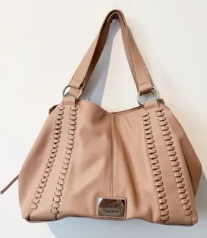 Nicole‎ Miller Woven Slouchy Hobo Bag Pink Boho Chic Coquette Cottagecore Purse thumbnail 1