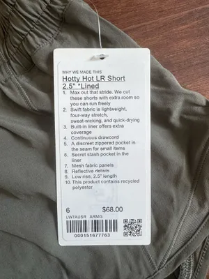 Lululemon Shorts Hotty Hot 2.5" thumbnail 2