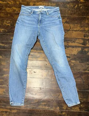 Loft dark curvy skinny crop normcore denim 10/30 jeans thumbnail 1