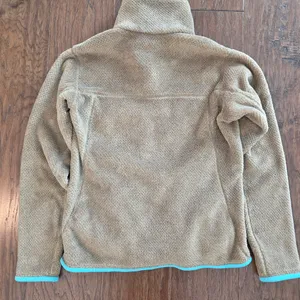 PATAGONIA Women's Re-Tool Snap-T Pullover Brown Tan Blue Size Small Winter Coat thumbnail 3