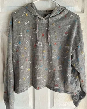 Friends Pullover Cropped Hoodie Sweatshirt Women’s Size‎ Small Lightweight thumbnail 1