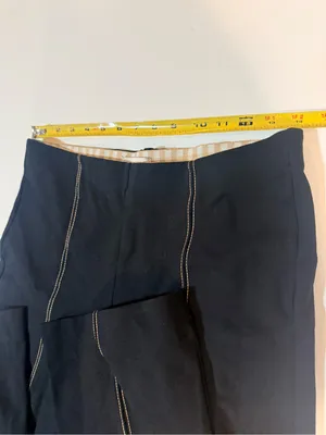 Anthropologie Black Flare Jeans with Contrast Stitching thumbnail 8