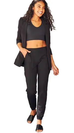 SPANX 20350R Black The Perfect‎ Ankle Joggers Pants size large thumbnail 1