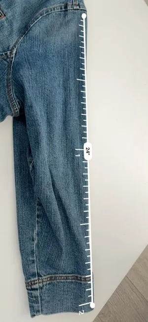 Women’s Casual Denim Jacket Blazer Size 26/28 Jean Jacket Vintage Streetstyle thumbnail 11