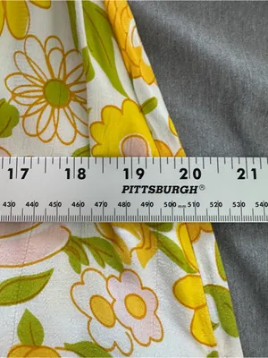Faithfull The Brand Nora Midi Dress Jolene Floral Print XS Yellow Pink Green NWT thumbnail 8