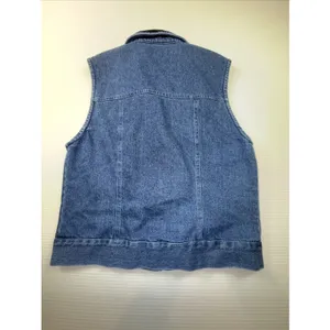 Vintage 1990s Stonebridge blue Floral velvet Satin denim Vest & Skirt Set Size S thumbnail 7