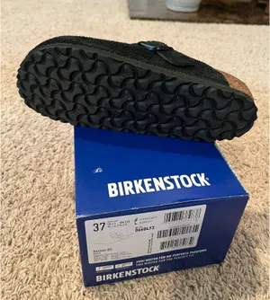 Boston Birkenstock Clogs Black Suede thumbnail 6