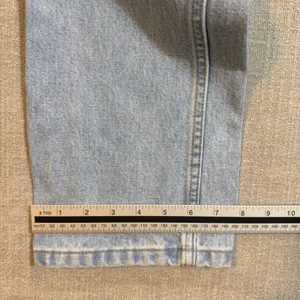 Wrangler High Rise Straight Leg Jeans Size 9x34 Light Wash Denim Vintage Boho thumbnail 6