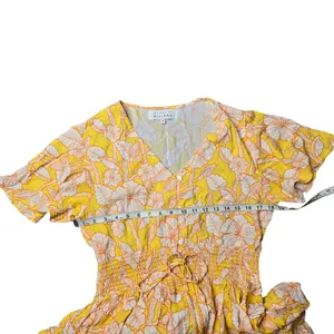 Margaux Riviera Yellow Floral Midi Dress‎ thumbnail 3