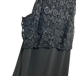 Betsy And Adam Women Maxi Gown 10 Black Lace Bodice Sleeveless Formal Evening‎ thumbnail 3