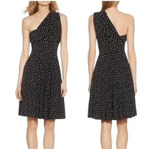 White House Black Market Convertible‎ Dress Women 0 Black Polka Dot Genius Retro thumbnail 3