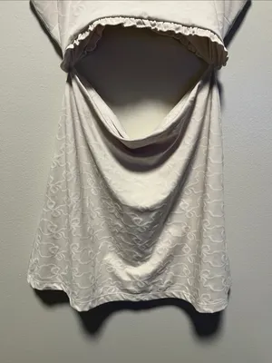 LOVESHACKFANCY Ergo Bow Jacquard Active Cutout Tennis Dress White, Size M thumbnail 6