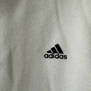 adidas White Pullover Hoodie with Small Logo thumbnail 3