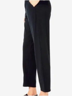Lilly Pulitzer Malani Knit Black Pants Pull-on Relaxed Straight Leg XS Travel thumbnail 5