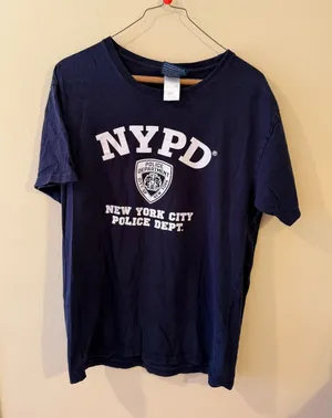 NYPD Navy Short Sleeve Graphic Tee by Blue Size M thumbnail 1