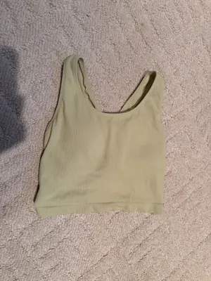CALIA Seamless Ribbed Brami Tank Top Green XS thumbnail 3