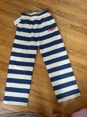 Happy Camp3r Indigo Stripe Sweatpants 🩵 BRAND NEW thumbnail 3