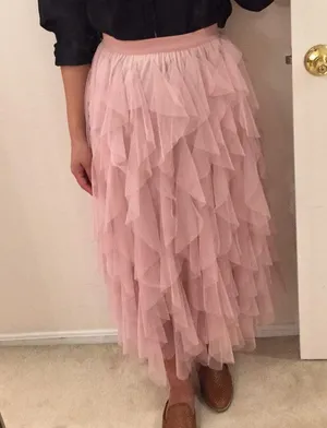Pink tulle skirt. Xs thumbnail 7