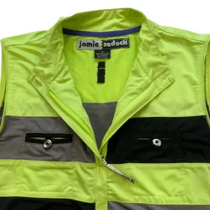 Jamie Sadock Golf Top Womens Small Sleeveless Colorblock Green Yellow Gray Black thumbnail 3