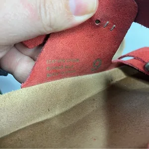Yokono‎ 2 strap leather sandals made in Spain red leather size 9 thumbnail 7
