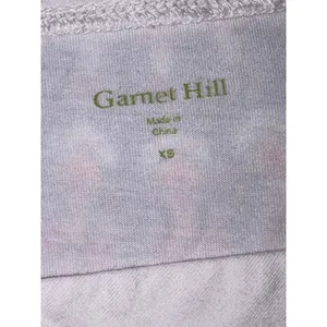 Garnet Hill Womens White Floral Embroidered Square Neck Cap Sleeve Tee XS‎ thumbnail 3