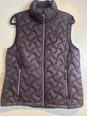 Gerry Women's Down Puffer Vest Large Black Lightweight Full Zip Quilted Jacket thumbnail 1