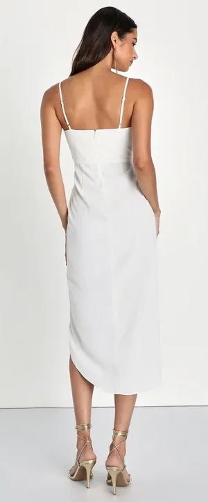 Lulus White Midi Dress thumbnail 2