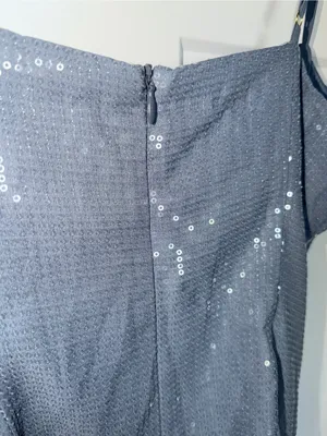 NWT Runaway the Label Seanna Ruched Cowl Mini Dress - Steel thumbnail 4