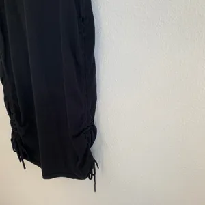 Abercrombie & Fitch‎ Black Sleeveless Ribbed Cinch Side Midi Dress thumbnail 4