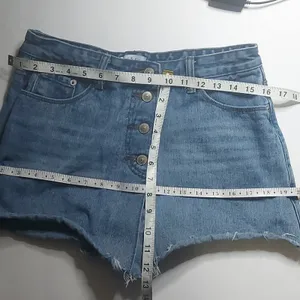 O&O Denimwear Denim Skort Size L Boho Festival Classic Casual Costal Cowgirl thumbnail 4