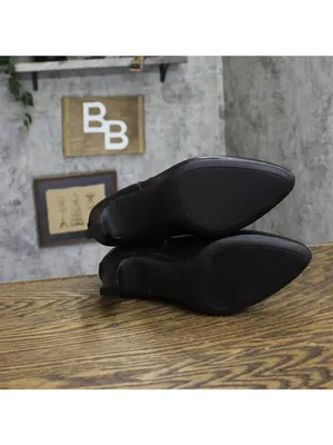 Style & Co. . Savvyyy Belt Booties Heeled Faux Leather Black 8M thumbnail 5