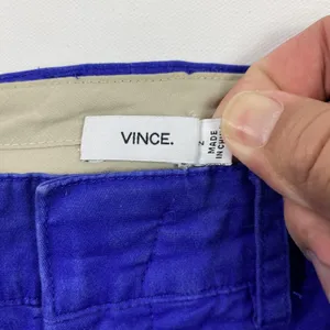Vince Pants Womens 2 Blue‎ Chino Stretch Slim Ankle Cuffed Hem Mid Rise Casual thumbnail 9