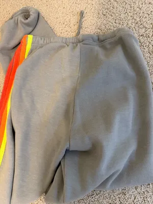 Aviator Nation Sweatpants Grey Stripe thumbnail 6