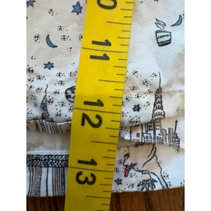 Gap Pajama Shorts Women Large White NYC Skyline Brooklyn Bridge Sleepwear thumbnail 2