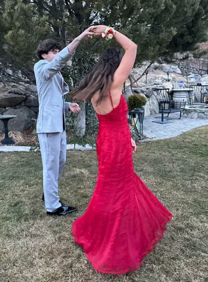 Meshki red Formal Prom Maxi Dress thumbnail 5