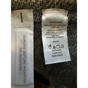 LOFT Poncho Cape Knit Sweater Ivory/Black Windowpane Check Acrylic Size M/L thumbnail 6