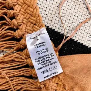 Sage The Label Giulia Boho Fringe Hem Crop Top in Rust Medium thumbnail 12