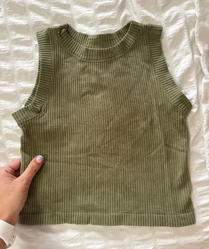 Aura Tank Top Ribbed Crop thumbnail 1